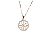 925 Silver Anise Star Necklace Shooting Star Shines Eight-pointed Star Necklaces