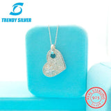 Micro Inlaid Zircon 925 Sterling Silver Pendant Necklace