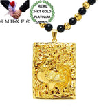 Vintage 18KT Pendant Necklace for Men, Wedding Gift