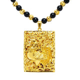 Vintage 18KT Pendant Necklace for Men, Wedding Gift