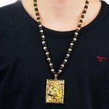 Vintage 18KT Pendant Necklace for Men, Wedding Gift
