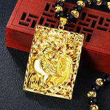 Vintage 18KT Pendant Necklace for Men, Wedding Gift
