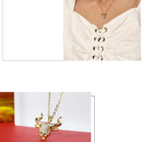 925 Silver Bullfight Necklace Animal Jewelry Bull Head Necklaces
