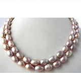 18'' Lavender Rice Freshwater Pearl Necklace
