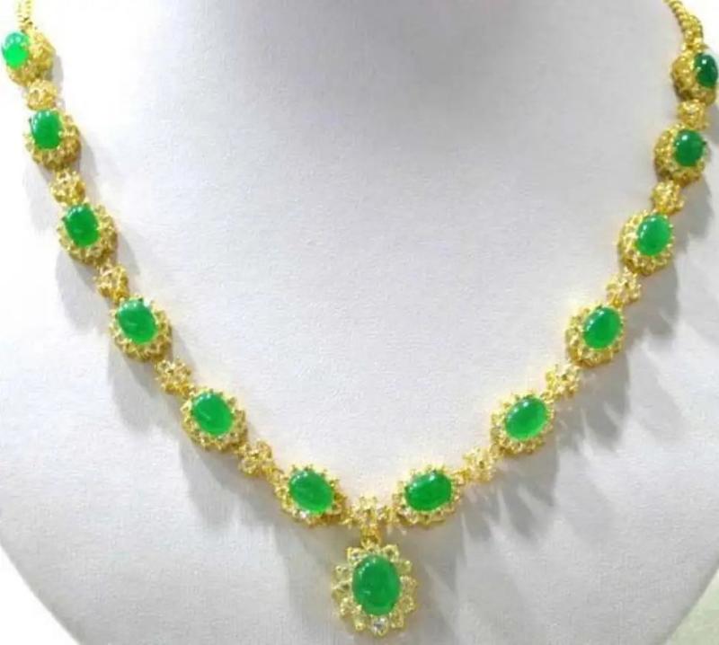 Green Natural Jade Necklace Pendant