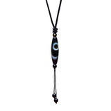 Tibet Agate DZI Pendant Women's Necklace Smooth Surface Amulet