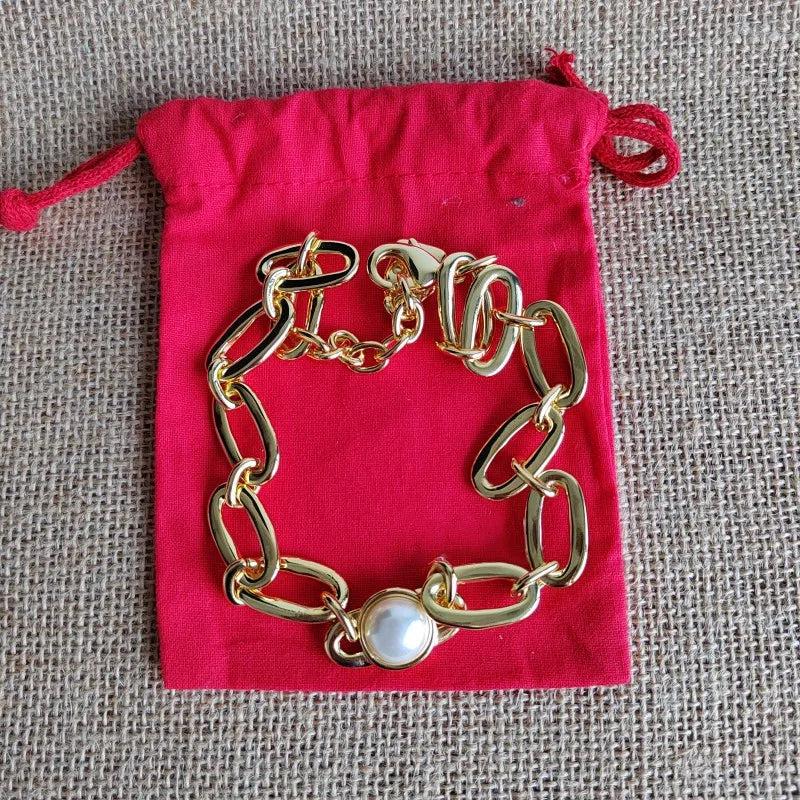 Electroplating 925 Silver Pearl Chains Necklace 14 K Jewelry Gift