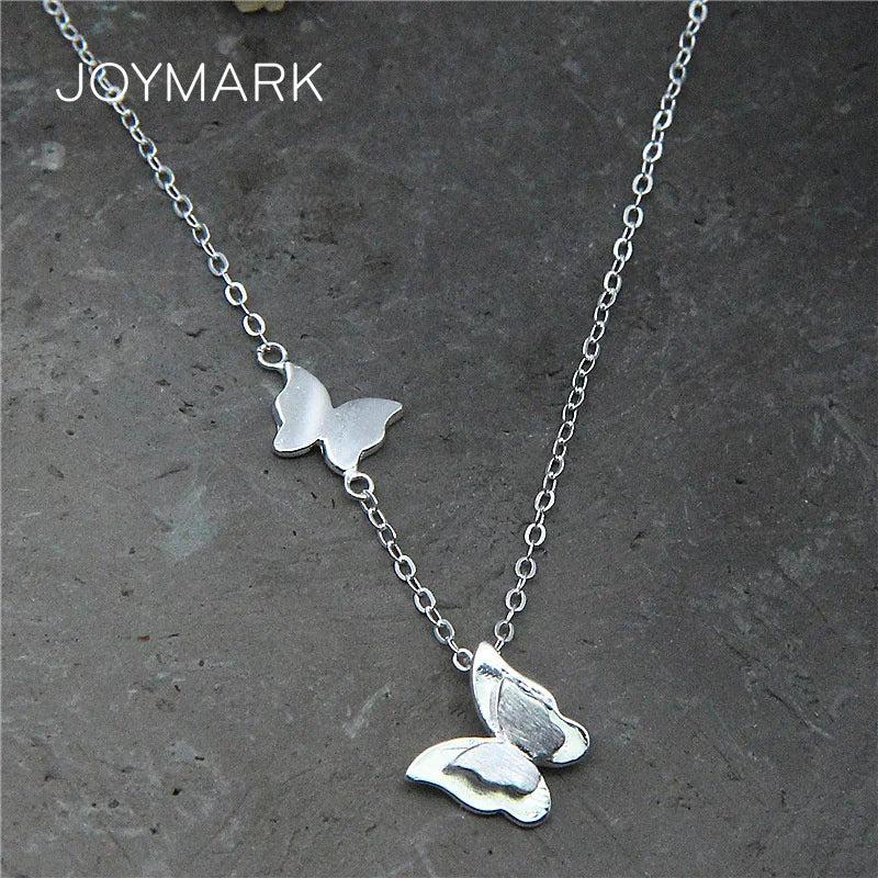925 Silver Butterfly Necklace Women
