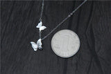 925 Silver Butterfly Necklace Women