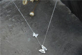 925 Silver Butterfly Necklace Women
