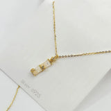 925 Silver Bamboo Pendant Necklace for Women