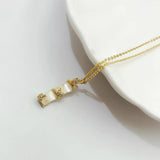 925 Silver Bamboo Pendant Necklace for Women