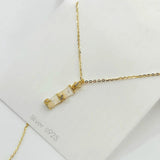925 Silver Bamboo Pendant Necklace for Women