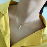 925 Silver Bamboo Pendant Necklace for Women