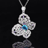 Butterfly Zircon Necklace for Women - Holiday Party Gift