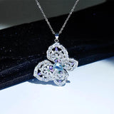Butterfly Zircon Necklace for Women - Holiday Party Gift