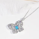 Butterfly Zircon Necklace for Women - Holiday Party Gift