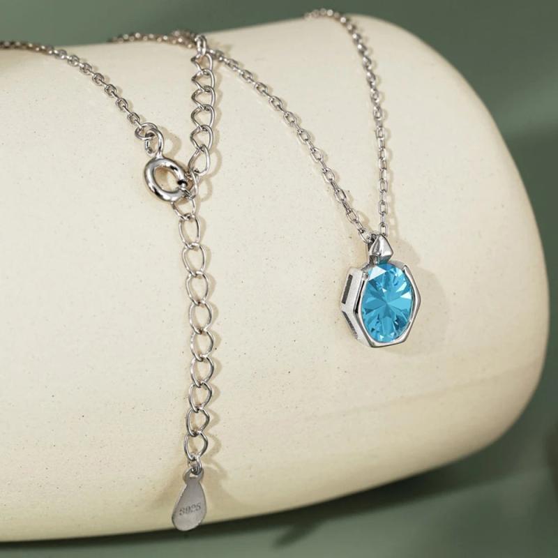 S925 Sterling Silver Necklace Women Bottle Necklace Female Jewelry