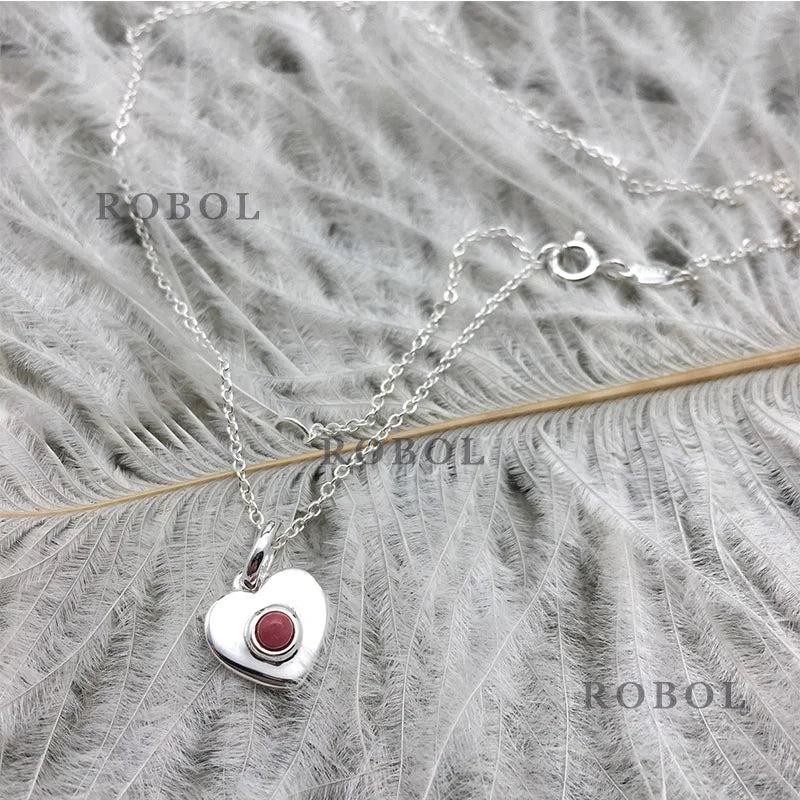 Spanish Bear S925 Sterling Silver Heart Necklace
