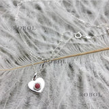 Spanish Bear S925 Sterling Silver Heart Necklace