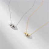Sterling Silver Necklace with Zircon Pendant for Women