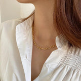 S925 Sterling Silver Circles Necklace Choker Boho Chain Collier Femme Kolye