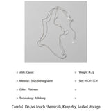 925 Sterling Silver Multilayer Bright Chain Necklace for Women