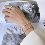 Vintage S925 Silver Bracelet & Necklace Set