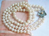 8-9mm Freshwater Pearl Necklace, 2 Strands Baroque Beads
