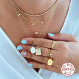 925 Silver Heart Pendant Love Myself Necklace for Women