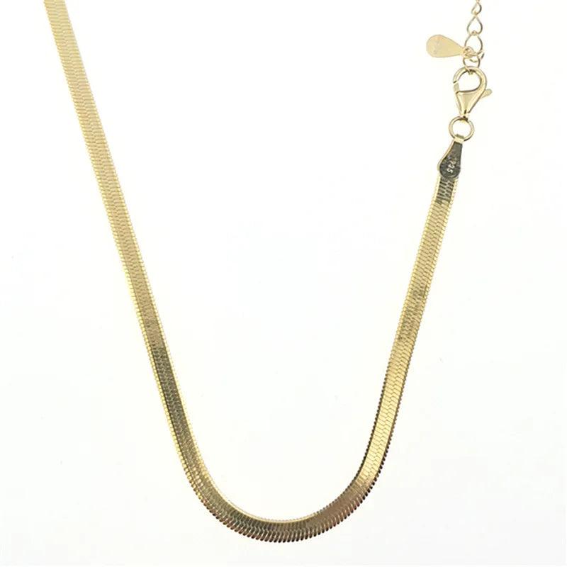 Sterling Silver Snake Chain Necklace for Women