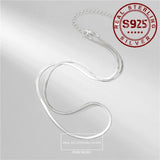 Sterling Silver Snake Chain Necklace for Women