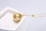 South Sea Golden Pearl Pendant Necklace