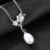Daisy Pearl Necklace 925 Sterling Silver