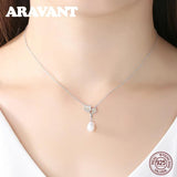 Daisy Pearl Necklace 925 Sterling Silver