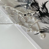 S925 Silver Double Ball Choker Necklace