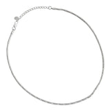 S925 Sterling Silver Necklace Snake Bone Chain Choker