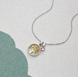 Crystal 925 Sterling Silver Diamond Necklace For Ladies