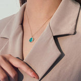 S925 Sterling Silver Star Moon Necklace Pendant for Women