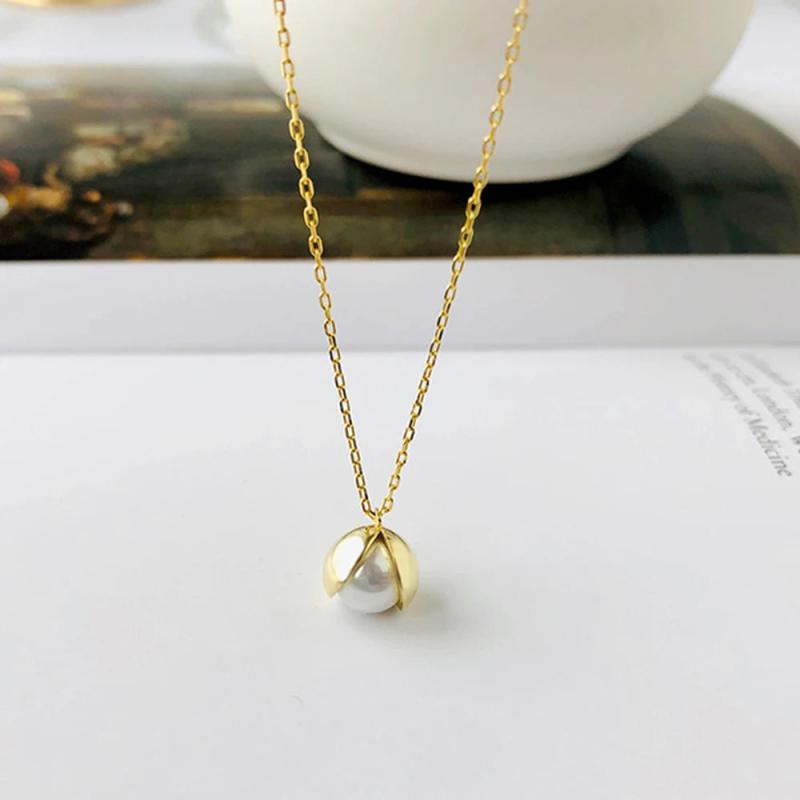 S925 Sterling Silver Pearl Necklace for Women