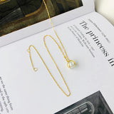 S925 Sterling Silver Pearl Necklace for Women