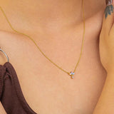 S925 Sterling Silver Marquise Crown Necklace for Women