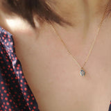 S925 Silver Perfume Bottle Necklace Diamond Pendants