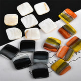 Natural Shell Square Beads Straight Hole DIY Jewelry Making