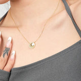 925 Silver Shell Moon Necklace for Women