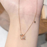 S925 Sterling Silver Shooting Star Necklace for Women