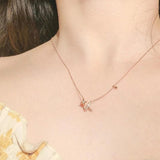 S925 Sterling Silver Shooting Star Necklace for Women