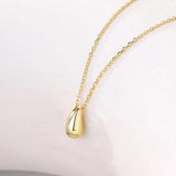S925 Sterling Silver Droplet Necklace Female Collar Chain Jewelry