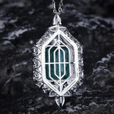 Emerald Rectangular Necklace - Women's Jewelry for Holiday Gift