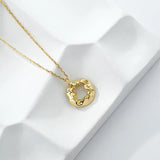 S925 Sterling Silver Loop Necklace Irregular Jewelry Wedding Gift